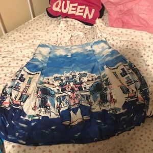 This is a zip up skirt